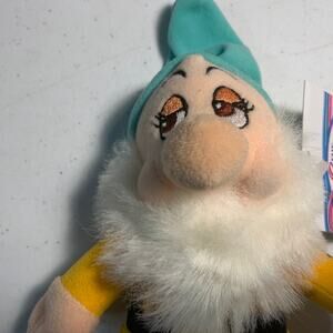 vintage Disney Store mini bean bag plush stuffed animal BASHFUL dwarf Snow White